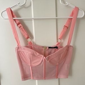 White fox boutique corset top